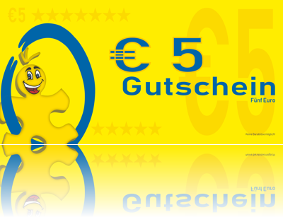 EUR 5,00 Gutschein