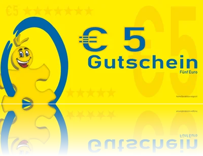 EUR 5,00 Gutschein